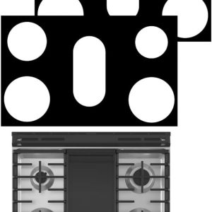 2 Pcs Ultra Thin 0.3mm Stove Top Protectors For GE Model JGS760SP1SS 30Inch 5 burner Gas Range Cooktop Cover liner