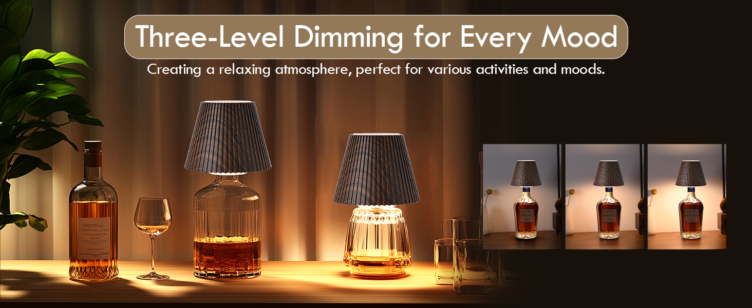 wireless bottle lampe