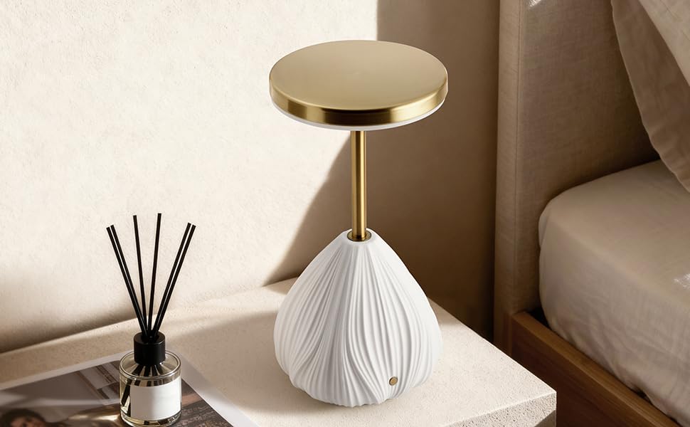 RONDURE 10.6" Ceramic Cordless Table Lamp