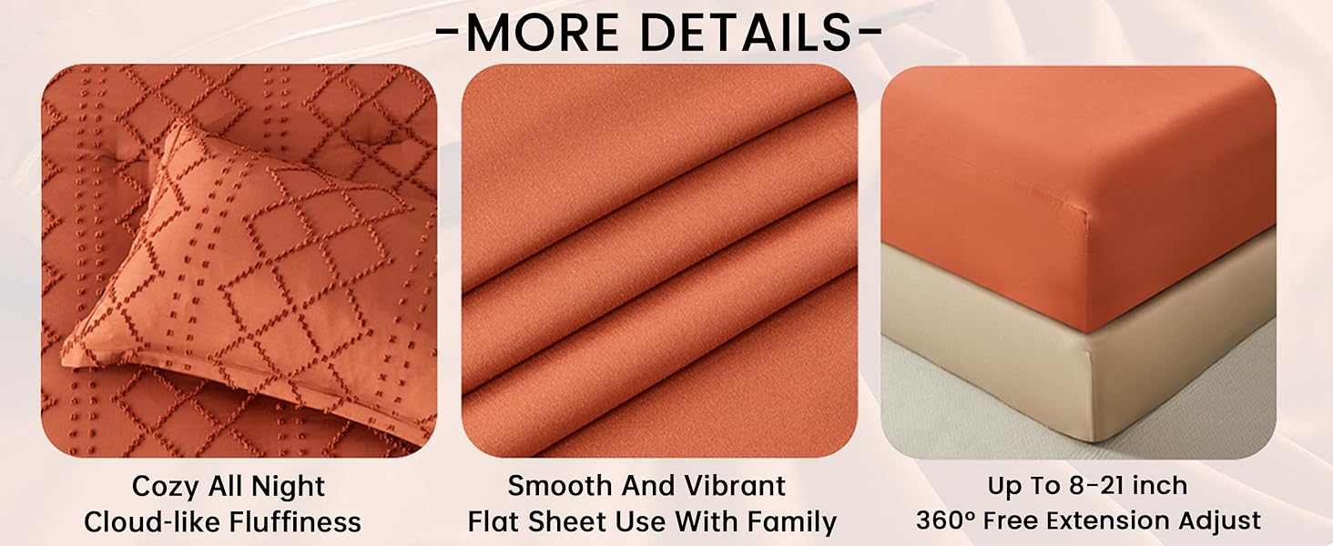 king bedding set 7 piece