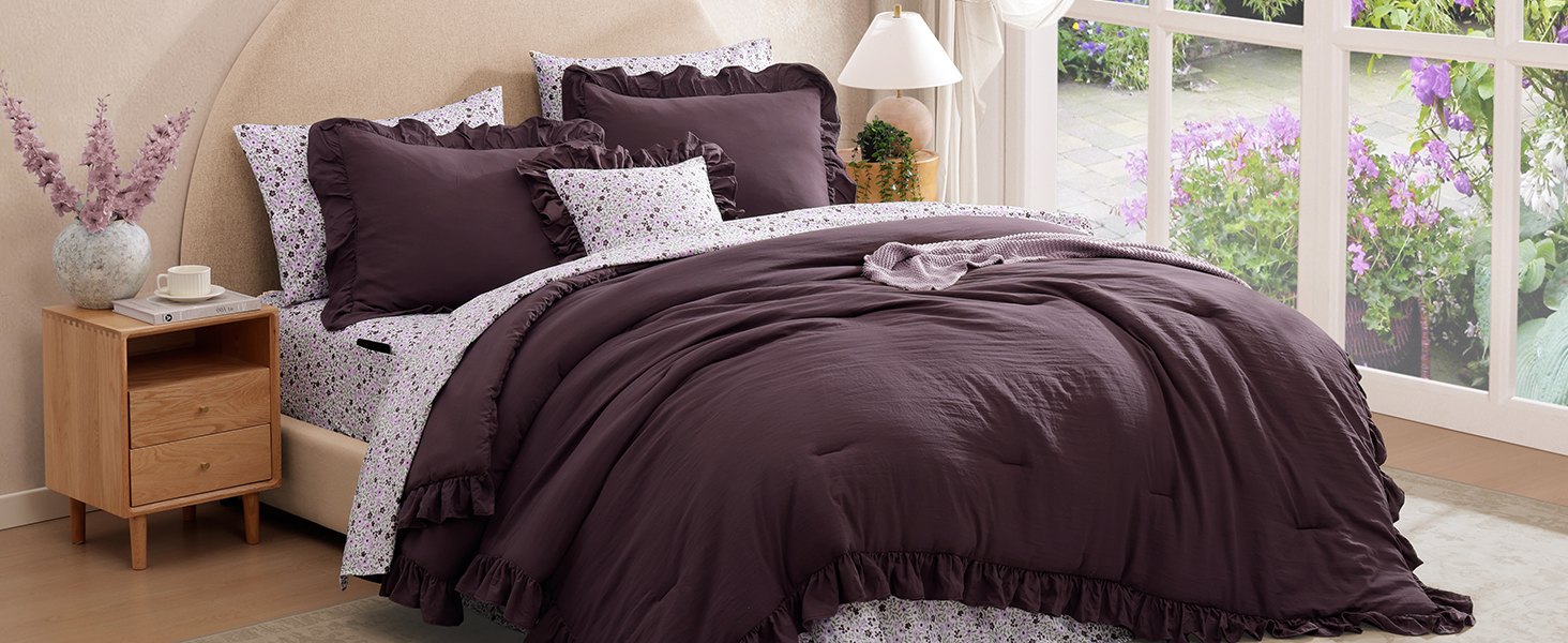 ruffle comforter