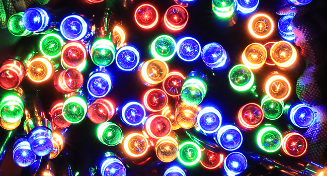 bright christmas lights
