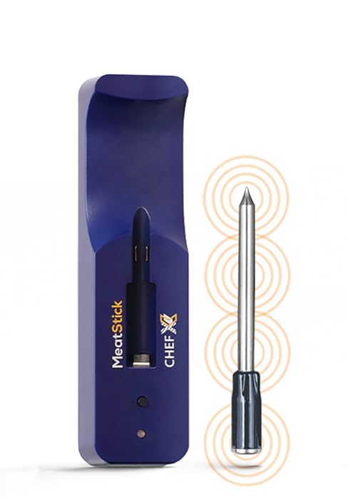 MeatStick Chef X: Compact Wireless Meat Thermometer with Quad Sensors for Everyday Cooking
