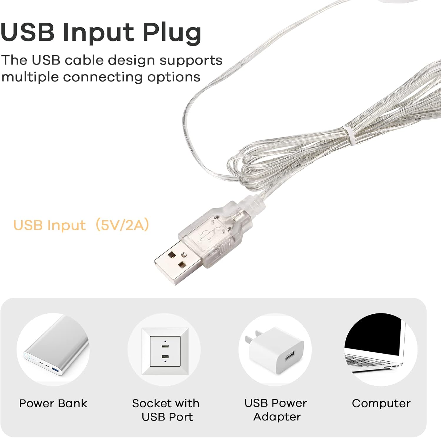 Consciot LED Vanity Lights for Mirror, Hollywood Style Strip, Adjustable Color & Brightness, USB Cable, Dimmable Makeup Stick on Table Dressing Room, White - Image 5