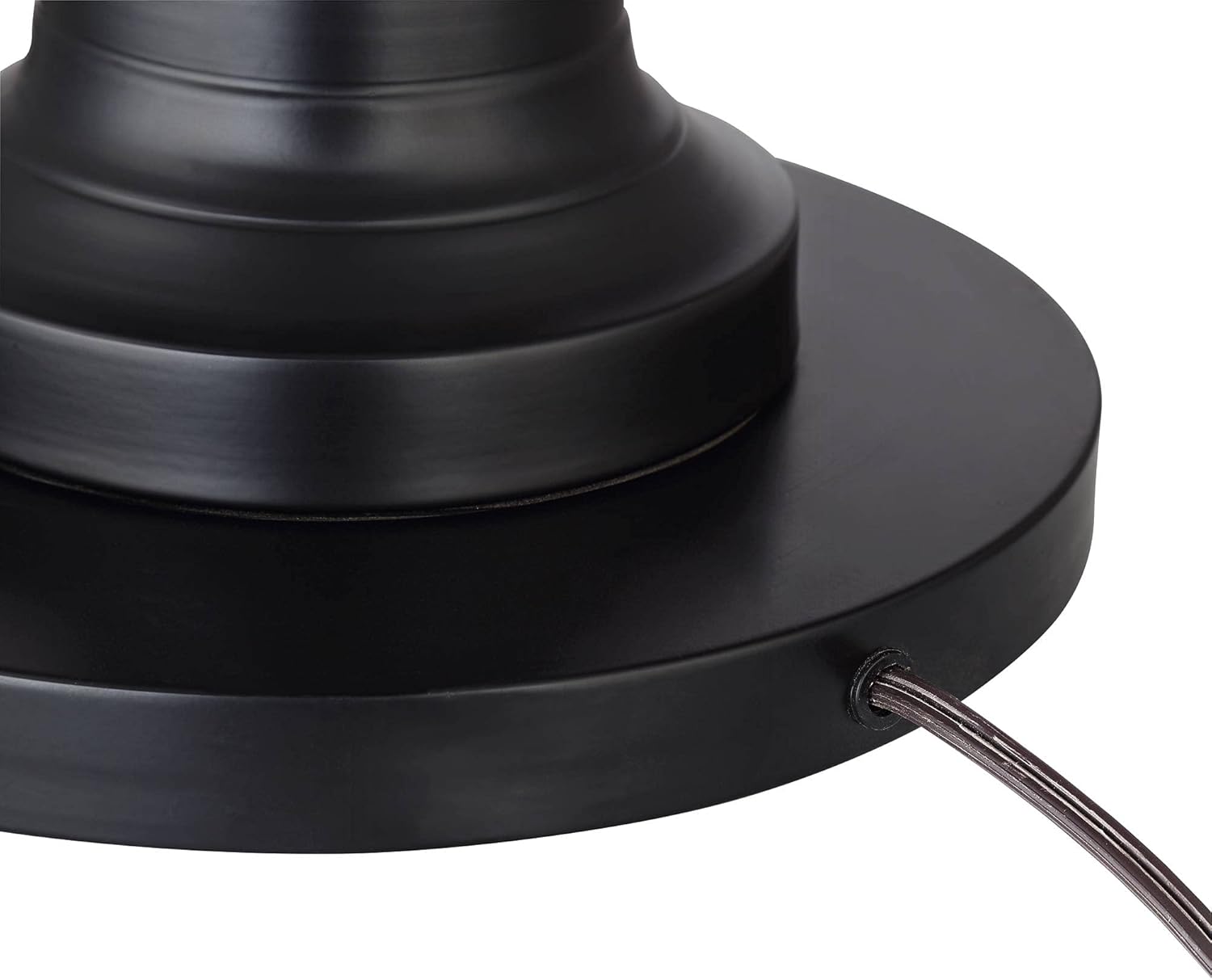 360 Lighting Spenser Traditional Floor Lamp Standing Exquisite 58" Tall Oiled Bronze Brown Metal Thin Column Off-White Linen Fabric Empire Shade for Living Room Reading House Bedroom Home - Image 6