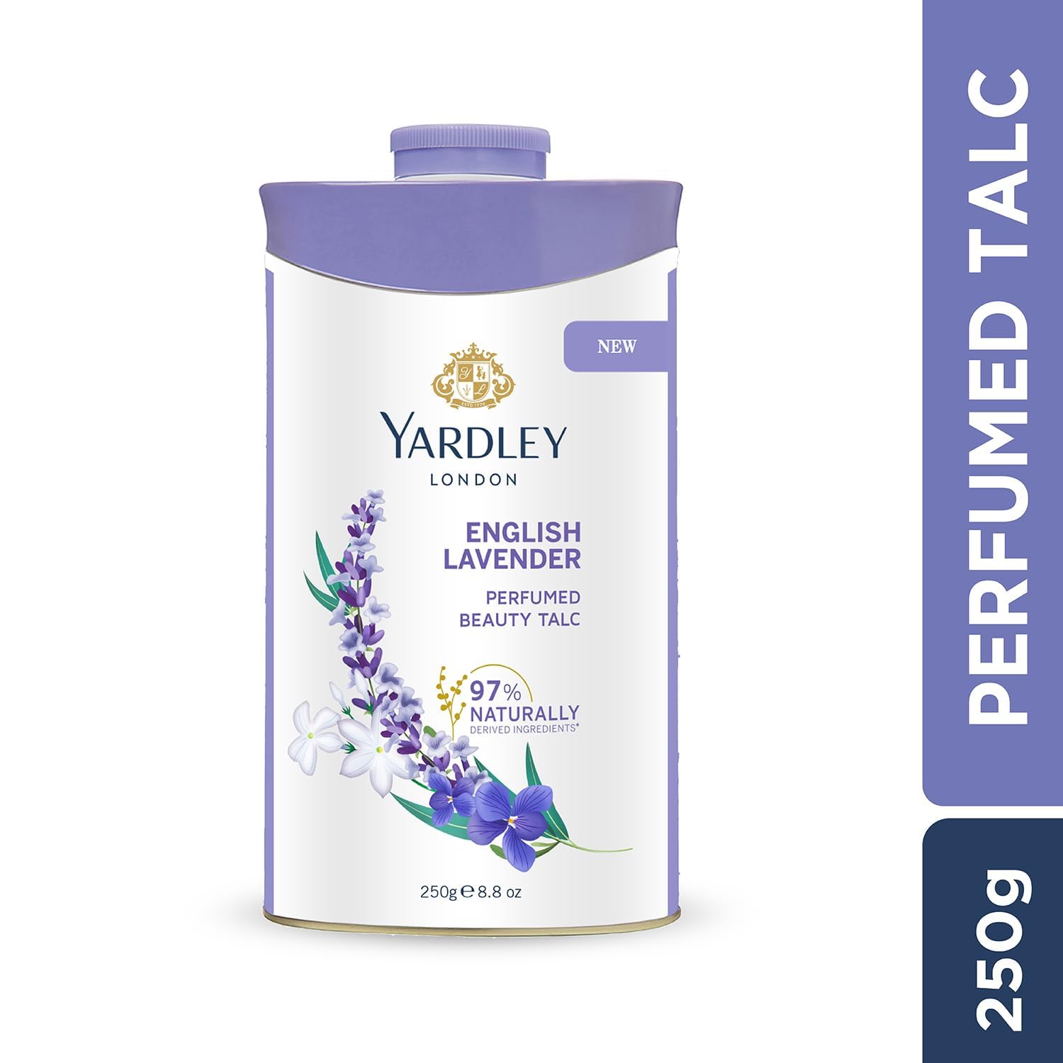 Yardley English Lavender Perfumed Talc | 250g (8.81 Ounce) | Pack of 1 - Image 2