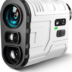 1200Yards Range Finder Golf with Slope, 7X Magnification Range Finder, Lightweight Portable Rechargeable Rangefinder, Flag Lock Vibration, Switch for Legal, Range Finders for Hunt/Golf Accessory