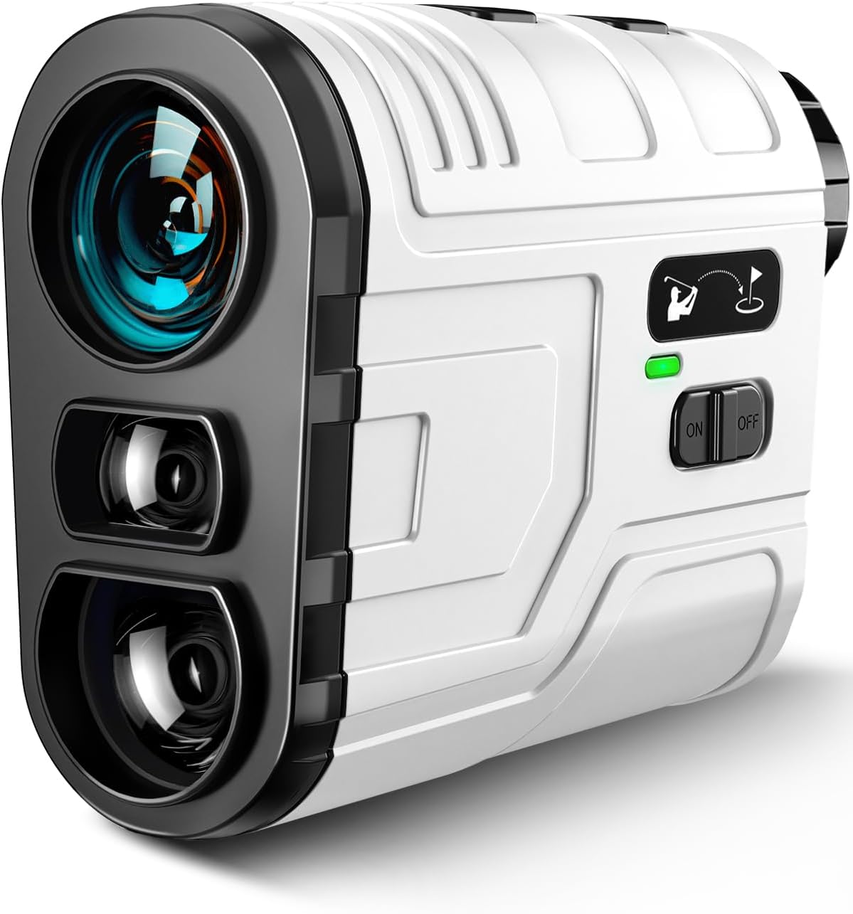 1200Yards Range Finder Golf with Slope, 7X Magnification Range Finder, Lightweight Portable Rechargeable Rangefinder, Flag Lock Vibration, Switch for Legal, Range Finders for Hunt/Golf Accessory