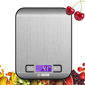 Food Kitchen Scale, Digital Grams & Ounces, Precise Weighing, Baking, Cooking, Keto, Meal Prep, Compact, Stainless Steel, Accurate, Small, Eco-Friendly, Kitchen Essential, Digital Food Scale