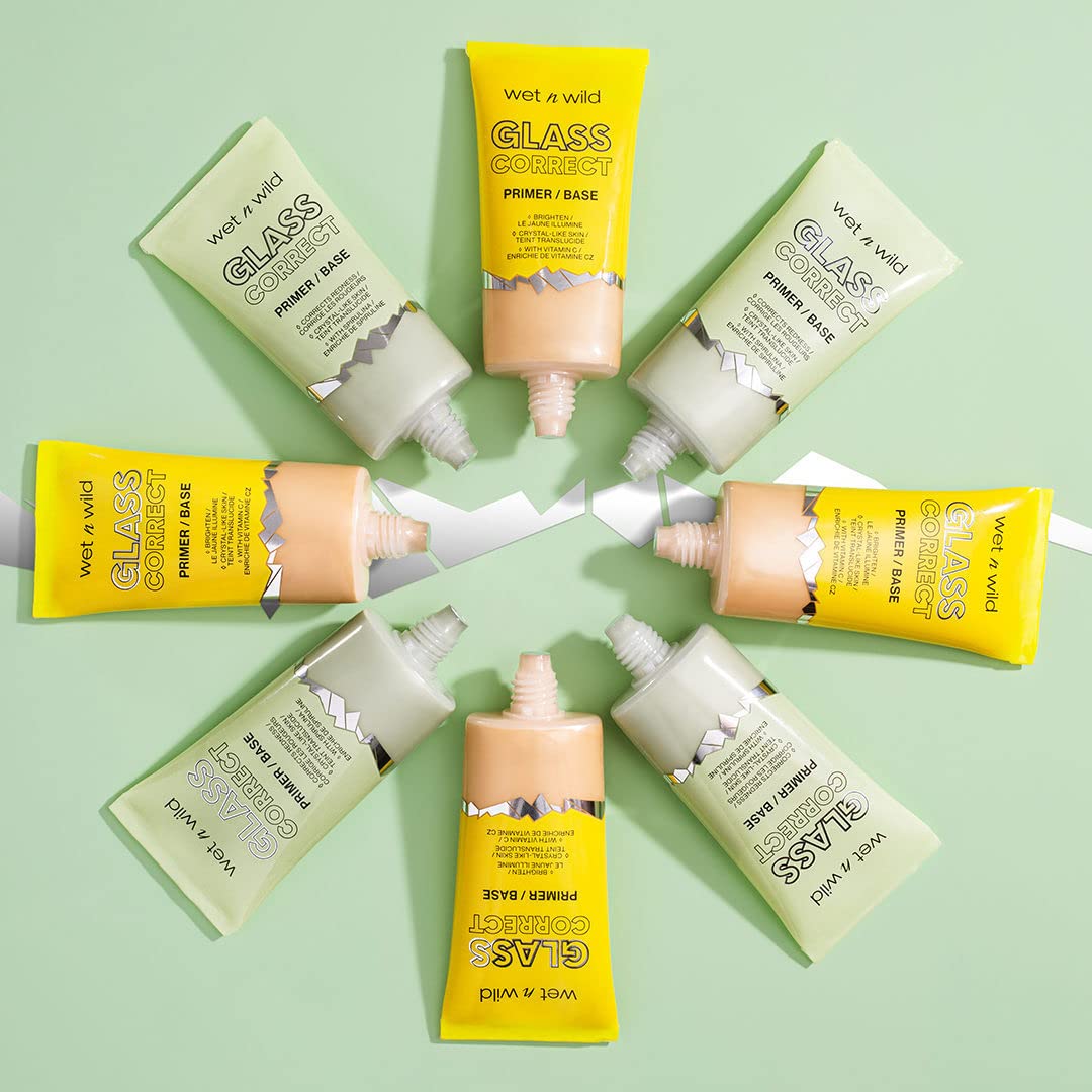 wet n wild Prime Focus Glass Skin Correct Primer Bright Crystal Finish, Green, 0.91 Fl Oz - Image 15