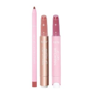 tarte maracuja juicy must-have mauves lip trio – Hydrating Lip Balm, Plumping Gloss & Lip Liner Set for Smooth, Moisturized Lips with Nourishing Color & Shine, Vegan & Cruelty Free