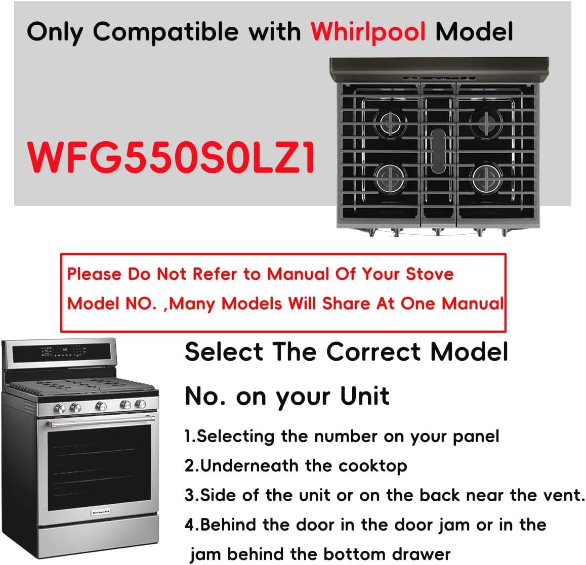 2Pcs 30Inch Stove protector liner For Whirlpool Models WFG550S0LZ1 30 Inch Gas Range Cooktop cover - Image 2