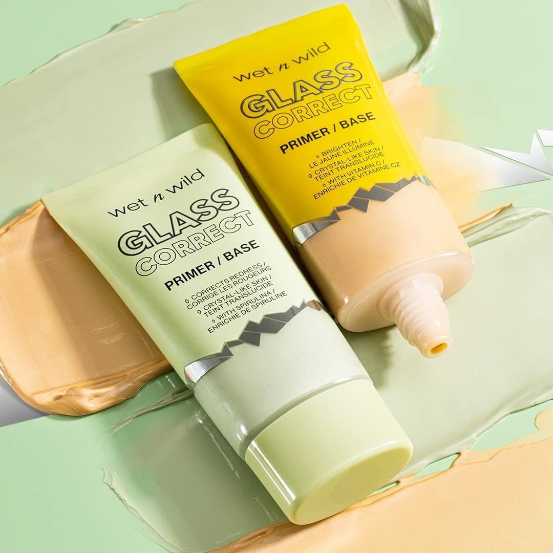 wet n wild Prime Focus Glass Skin Correct Primer Bright Crystal Finish, Green, 0.91 Fl Oz - Image 16