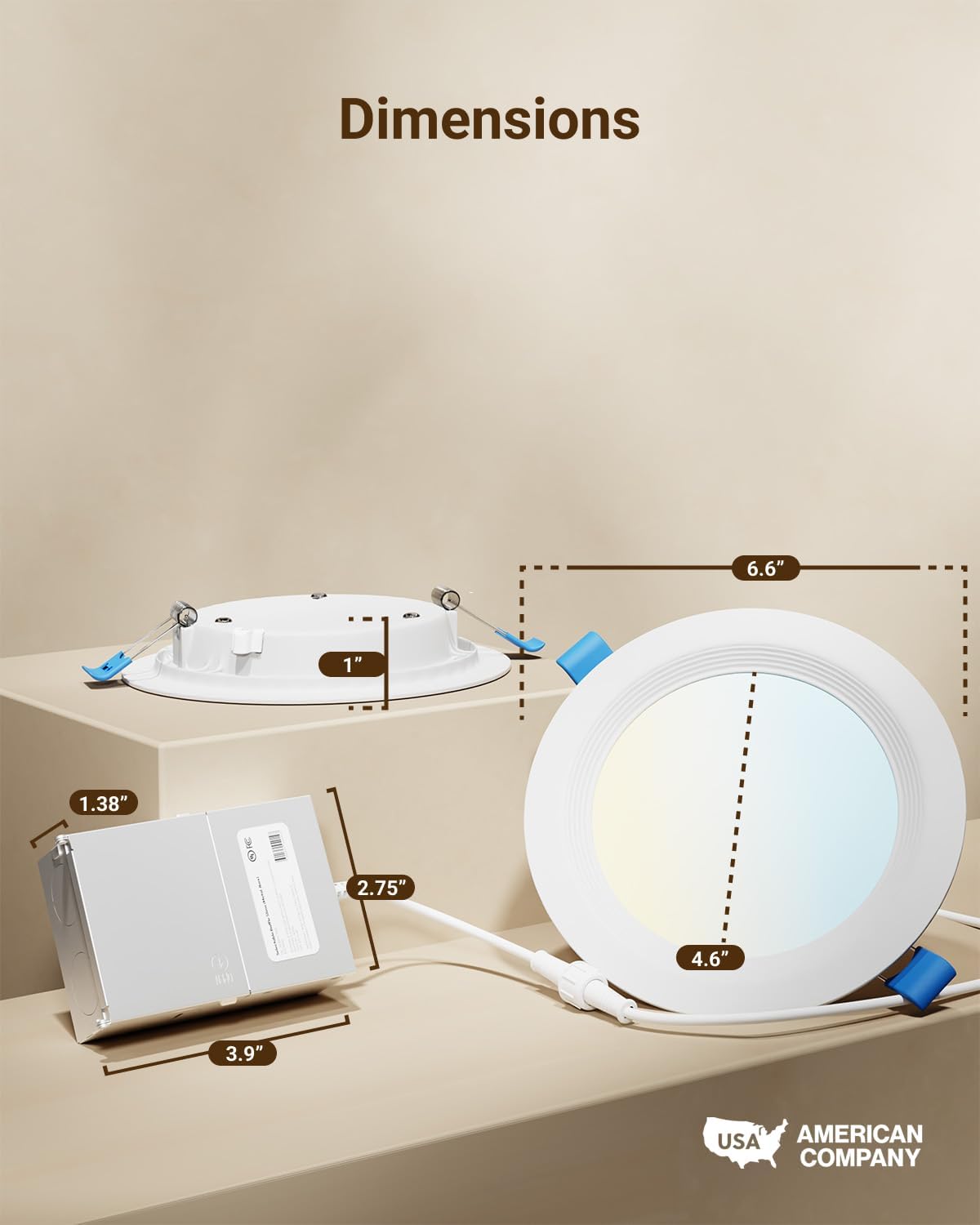 Sunco 12 Pack 6 Inch LED Recessed Light, Ceiling Canless Recessed Lights, Baffle Trim, 850 LM, 14W, Selectable CCT 2700K/3000K/4000K/5000K/6000K, Dimmable with Junction Box - Image 6