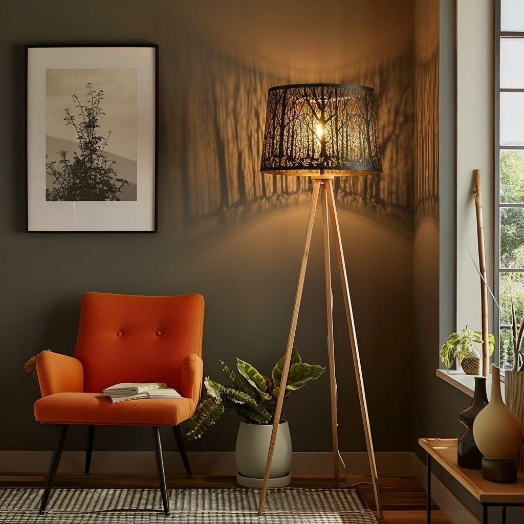 Large Lampshade Drum Metal Lamp Shade 12" Top X 14" Bottom X 10" High For Table Lamps and Floor Lamps Replacement, Spider Fitter - Image 3