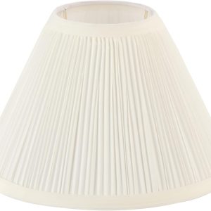 Aspen Creative 59171, Empire Uno Lamp Shade, Cotton White, 4" Top x 10" Bottom x 7" Slant Height, Slip UNO 33mm