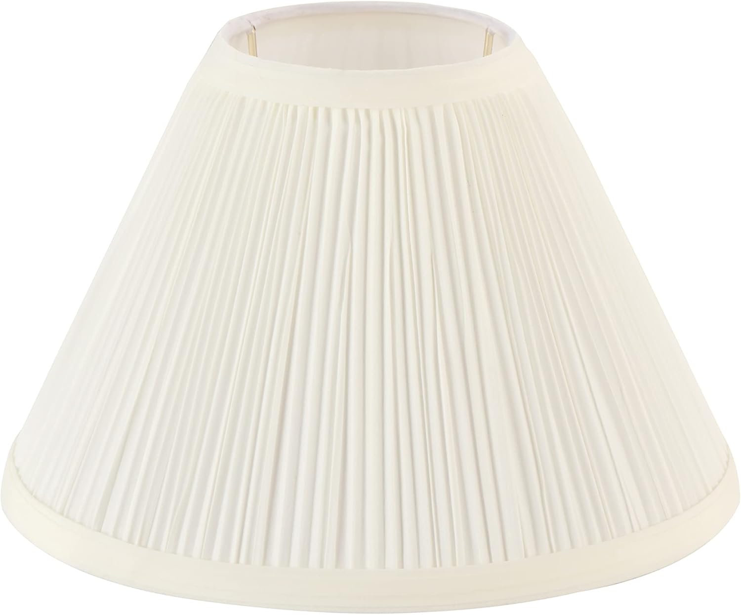Aspen Creative 59171, Empire Uno Lamp Shade, Cotton White, 4" Top x 10" Bottom x 7" Slant Height, Slip UNO 33mm
