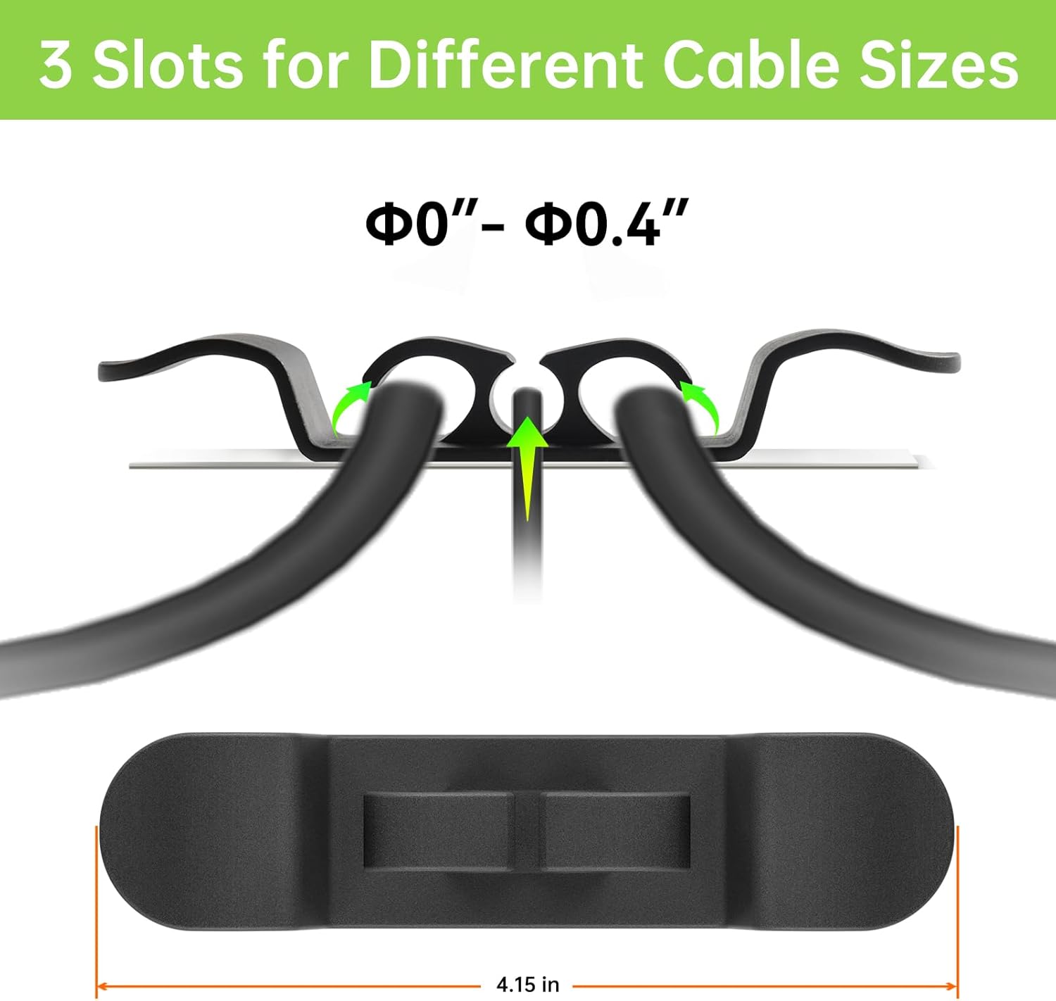 6PCS Cord Organizer for Appliances, Upgraded Kitchen Appliance Cord Wrap, Cord Holder Stick on Pressure Cooker, Coffee Maker, Air Fryer and Blender(3 Black + 3 White) - Image 6