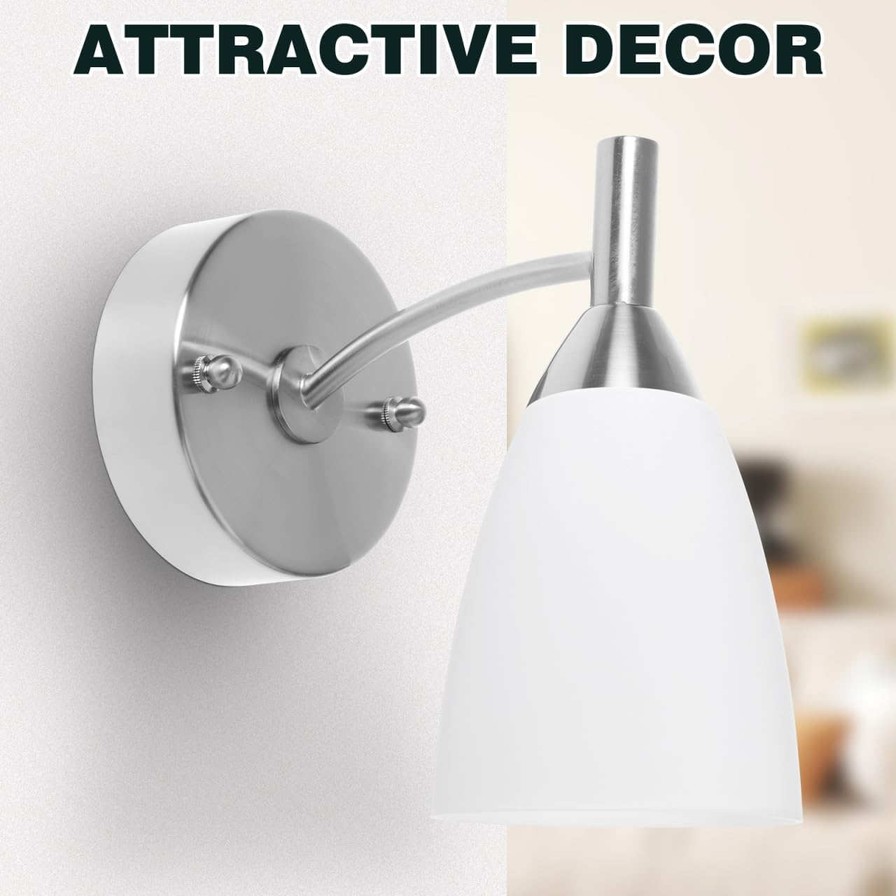 DOITOOL 2PCS Plastic Lamp Shade Replacement for Floor Lamp, Replacement White Lamp Shade Cover for Chandelier, Pendant Light, Wall Sconces Series (30mm Opening) - Image 7