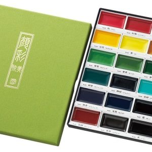 Kuretake GANSAI TAMBI Watercolor Paint Set 24 Colors, Professional-quality art supplies for artists adult painting aketching, Non-Toxic, Made in Japan