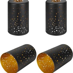 Fixture Replacement Globe Lampshade, Pendant Light Shade Starry Night Straight Cylinder Lampshade with 1-5/8 Inch Fitter Opening, Bottom Diameter 3.5" Height 5.5" Shades for Pendant Lights Wall Lamps