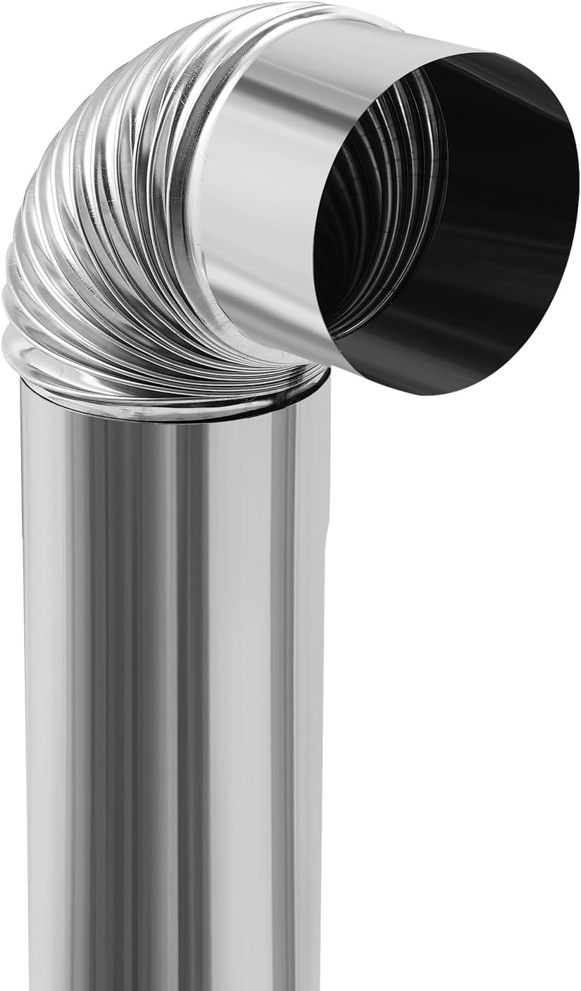 Portable Wood Burning Rocket Stove with Chimney Pipe, Heavy Duty Steel Camping Stove with Grill for Tent Heating & Outdoor Cooking for Camping, Hunting, Ice Fishing - Image 7