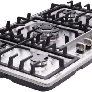 Deli-kit® 34 inch Gas Cooktop Dual Fuel Sealed 5 Burners Stainless Steel Gas Cooktop Drop-In Gas Hob DK258-A01 Gas Cooker