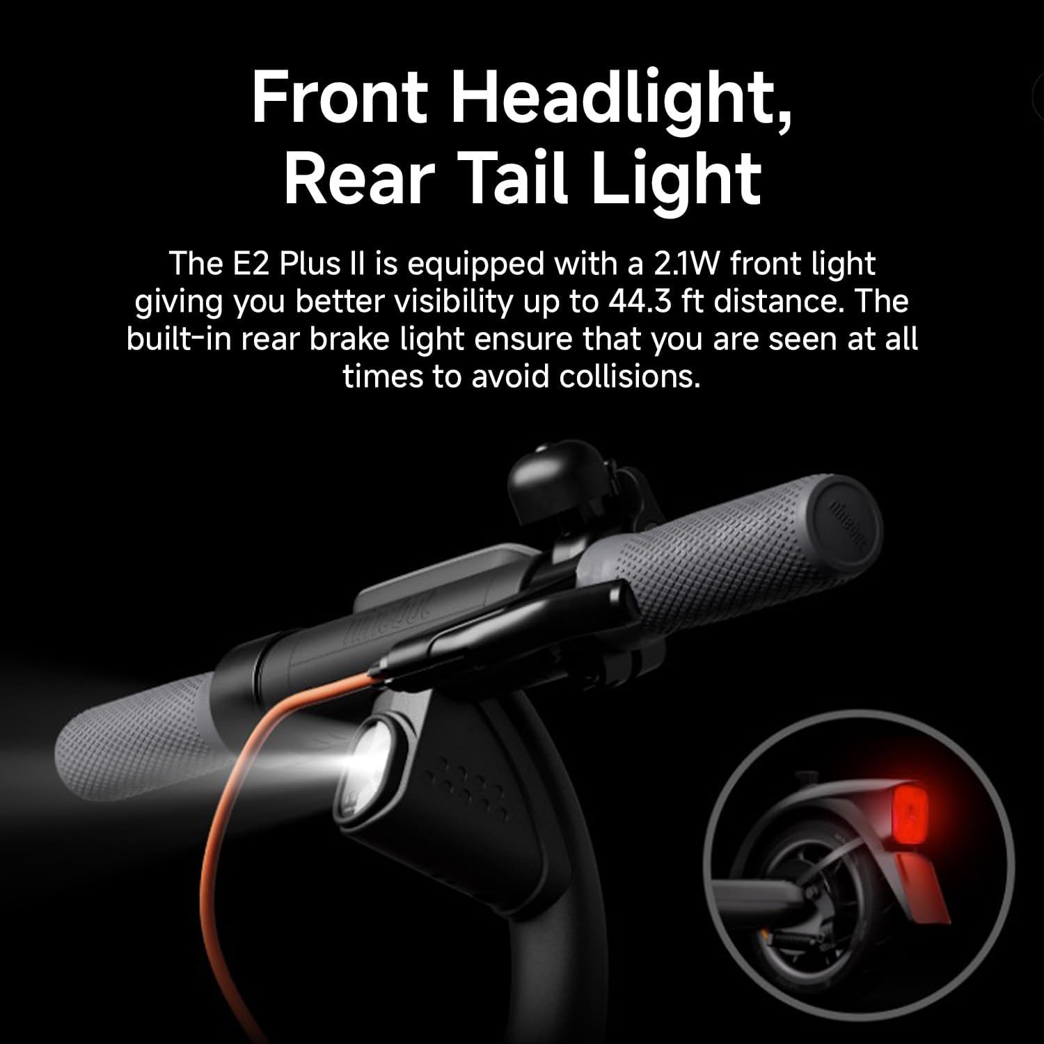 Segway Ninebot E2 Plus II/E2 Pro/E3 Pro Electric Scooter, 15.5–20 MPH, Long Range, Dual Elastomer Suspension (E3 Pro only), Foldable Adult Scooter, UL 2272 & 2271 Certified - Image 10