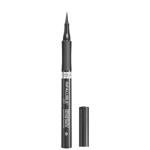 L'Oreal Paris Cosmetics Makeup Infallible Grip Precision Felt Eyeliner, Smudge Resistant, Long Lasting Waterproof Eyeliner, Grey, Grey, 0.03 fl oz
