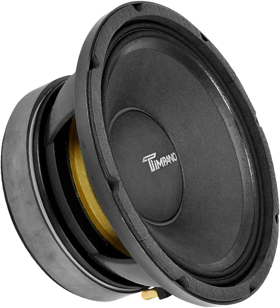 Timpano TPT-MD10 PRO 10″ Midrange Speaker, 1000 Watts, 8 Ohm Loudspeaker 10 Inch Mid Range for Pro Car Audio (Single)