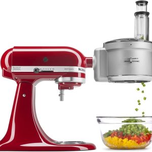 KitchenAid Stand Mixer Attachment, Food Processor with Commercial Food Dicing Disc KSM2FPA