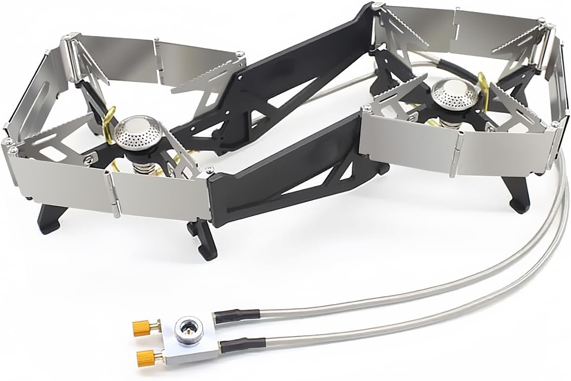 BRS-32 Portable Camping Stove, Foldable, Adjustable Control, and Carrying Case Included – Experience Hassle-Free Outdoor Cooking