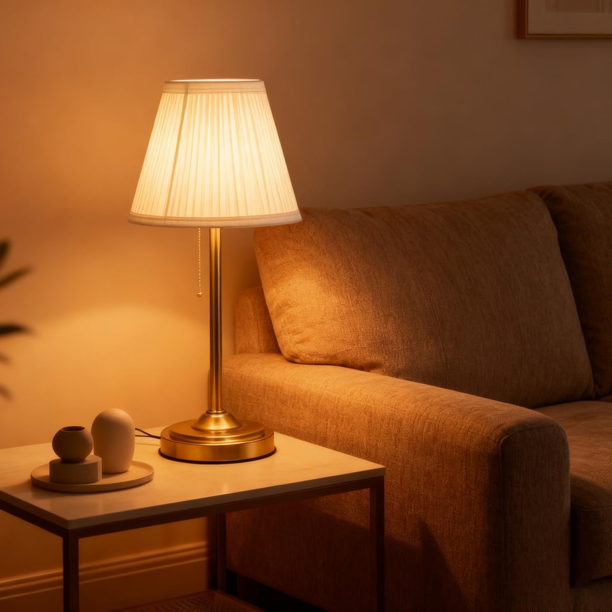 Chandelier Shades Set Of 2,Mini Lamp Shade 3" Top x 5.5" Bottom x 4.7" Slant,Small Lamp Shades Clip On Bulb,Pleated Chandelier Lamp Shades,Fabric Lampshades That Attach To The Bulb(White) - Image 3