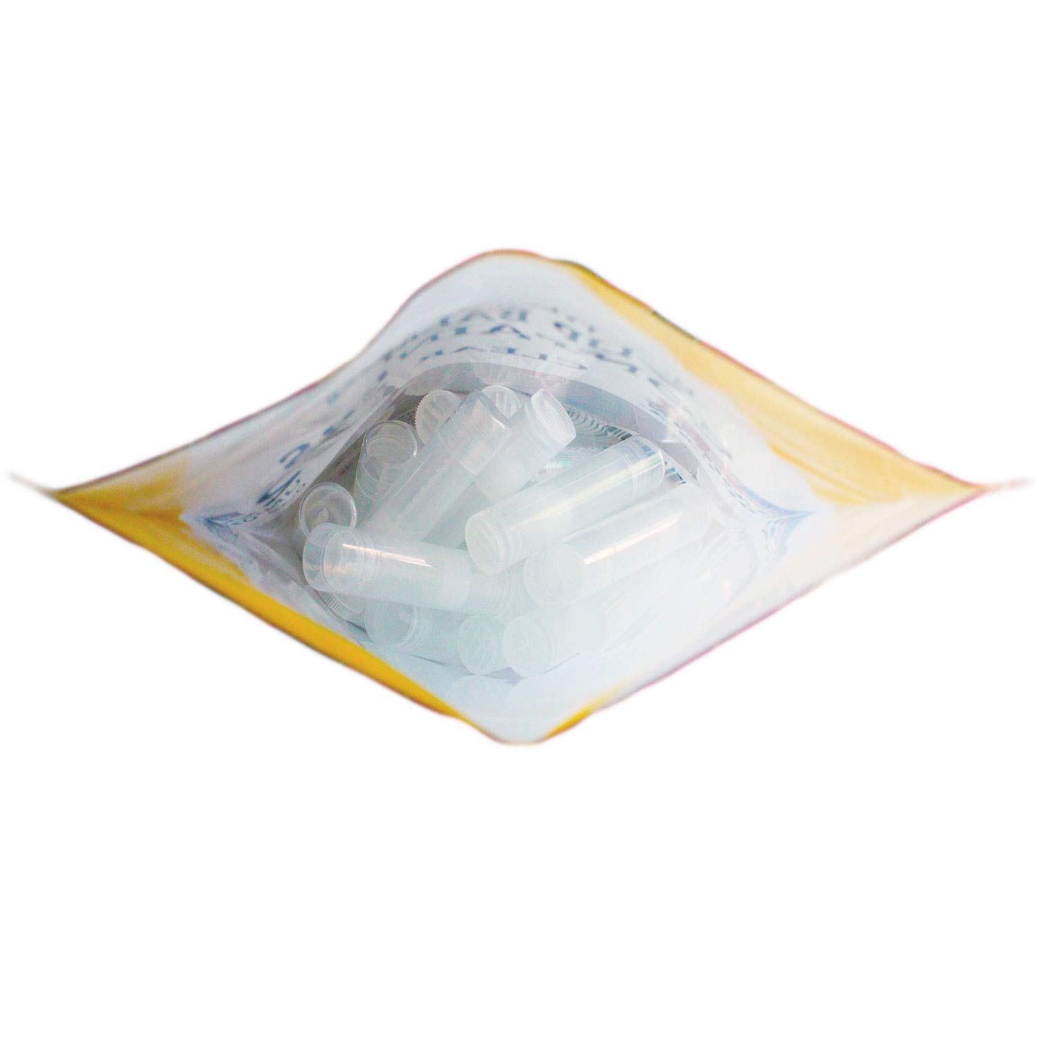 50 Clear Lip Balm Containers Round Tubes, BPA Free, Made in USA, 100% BPA Free, with Clear Caps For DIY Lipstick, homemade Lip Balms by Mary Tylor Naturals - Image 3