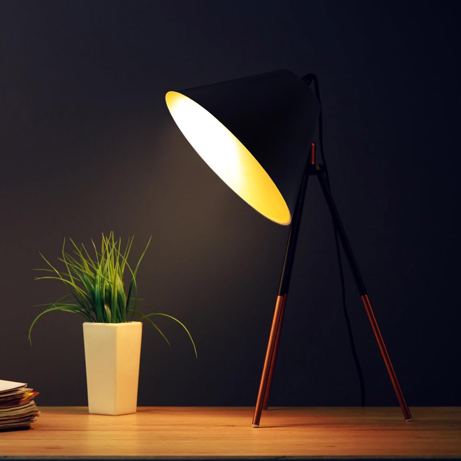 Angoily Modern Black Iron Chandelier Lamp Shade, lamp for bedroom, scalloped shade for Home, Office, Kitchen,and Bedroom - Stylish Decorative Pendant Light Cover - Image 8