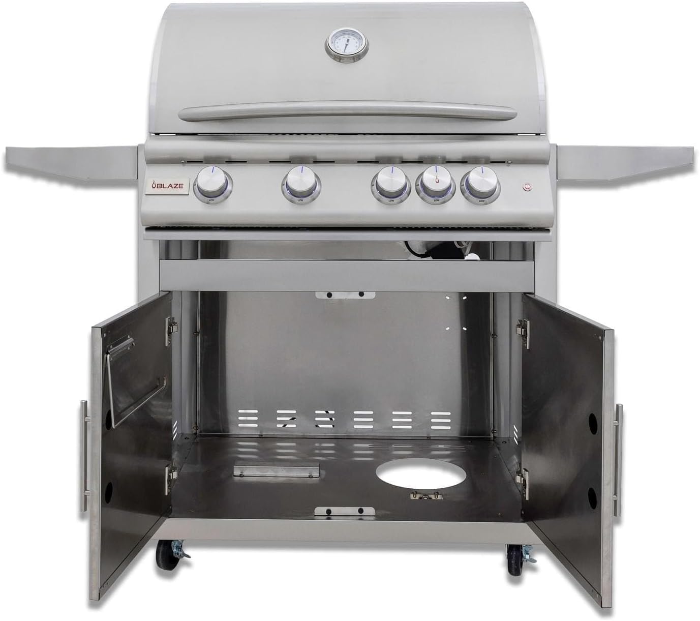 Blaze Premium LTE+ 40-Inch 5-Burner Natural Gas Grill W/Rear Infrared Burner & Lift-Assist Hood - BLZ-5LTE3-NG - Image 4