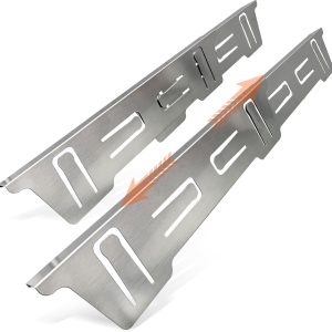 Stainless Steel Stove & Counter Top Gap Covers Adjustable Length 13.8"-27.6”Oven Side Filler Kit Between, Heat Resistant Slide-in Range Trim Guard for Seamless Kitchen Accessories (Silver)