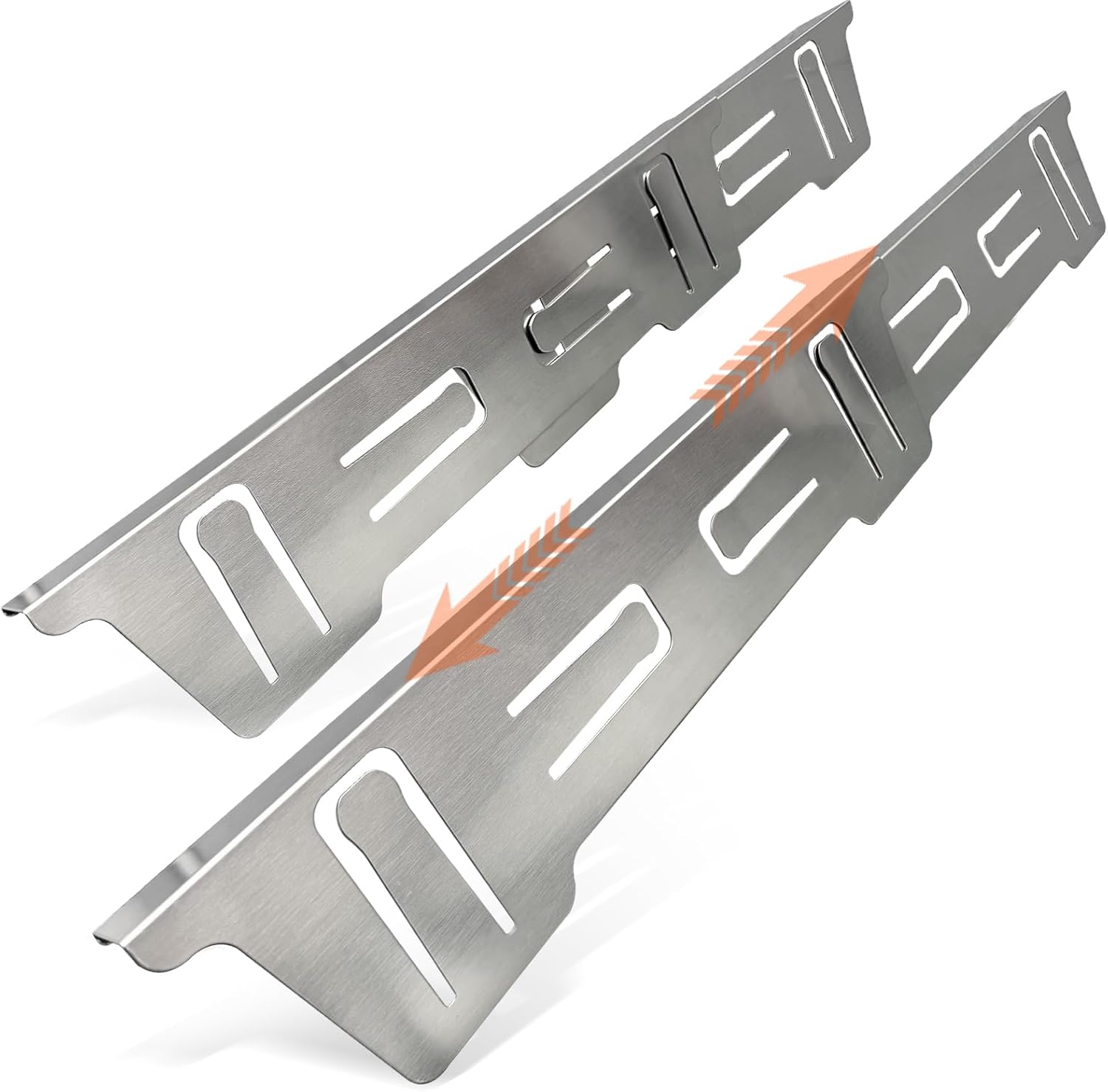 Stainless Steel Stove & Counter Top Gap Covers Adjustable Length 13.8"-27.6”Oven Side Filler Kit Between, Heat Resistant Slide-in Range Trim Guard for Seamless Kitchen Accessories (Silver)