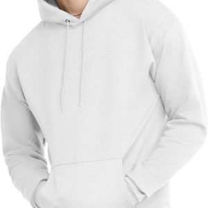 Hanes EcoSmart Hoodie, Midweight Fleece, Pullover Hooded Sweatshirt for Men