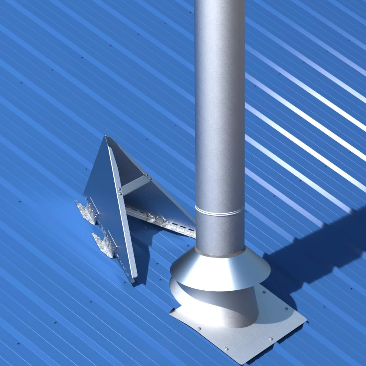 Kuma Snow Destroyer for Chimneys. USA Made. Universal Fit. Lifetime Protection for 6-8″ Wood Stove Chimneys