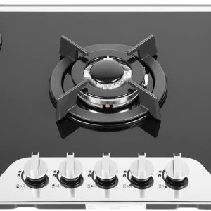 36 Inch NG Gas Cooktop with 5 Burners, NG/LPG Convertible, Built-in Gas Stove Top with Thermocouple Protection for Apartment RV Kitchen