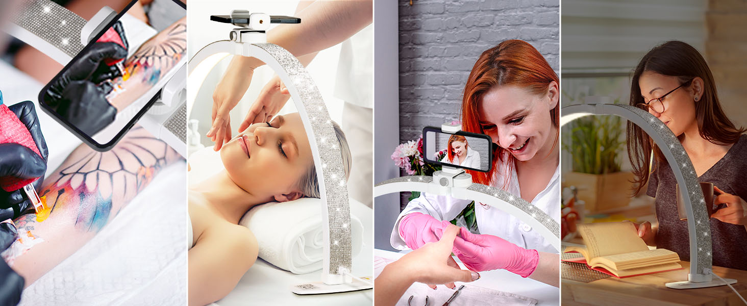 half moon light for nail desk