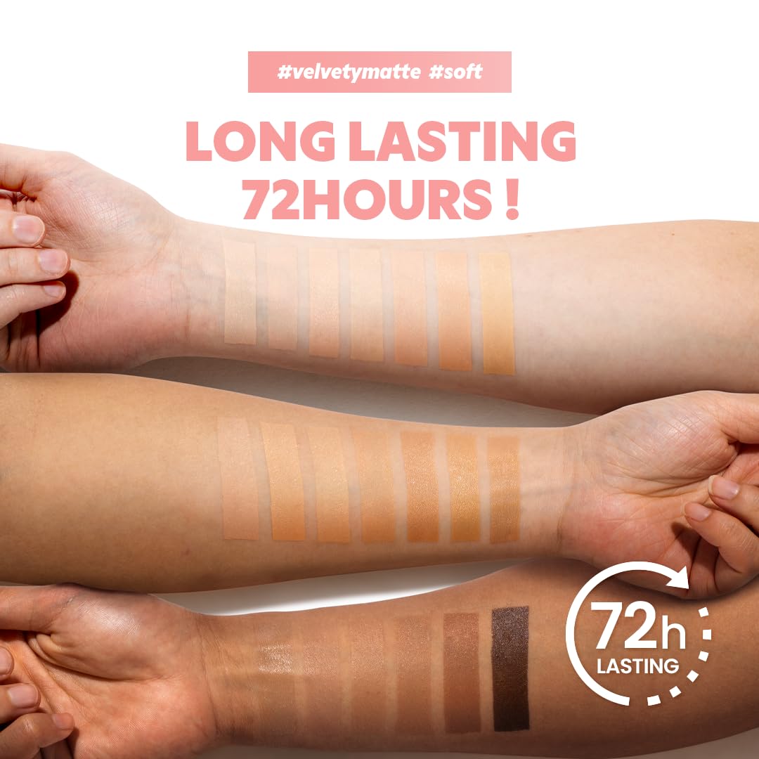 TIRTIR Mask Fit All Cover Pink Cushion Foundation | High coverage, Velvety Matte Finish, Lightweight, Flawless, Corrects Redness, Korean Cushion (#23N Sand, Full Size, 0.63 Fl Oz) - Image 5