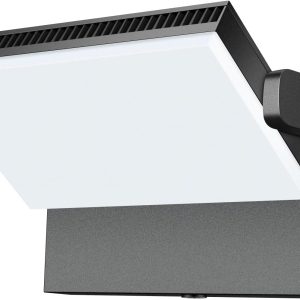 Modern Sleek LED Flood Light, 360° Rotatable 120W Commercial Wall Pack with Dusk to Dawn, 18000LM 5000K Waterproof Outdoor Lighting for Yard, Driveway, Car Lot, Building