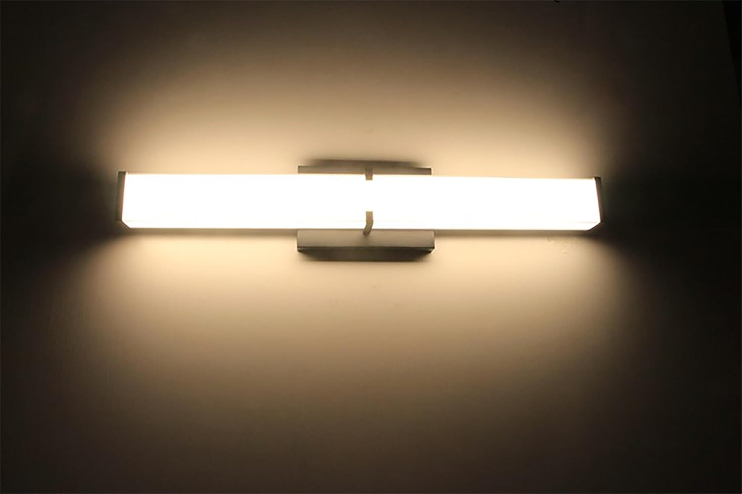 24.8Inch 2500LM Bathroom Light Fixtures 5CCT Optional, Black Modern LED Vanity Lights Clear Shade, Dimmable Bathroom Lighting Fixtures Over Mirror - ETL Listed - Image 2