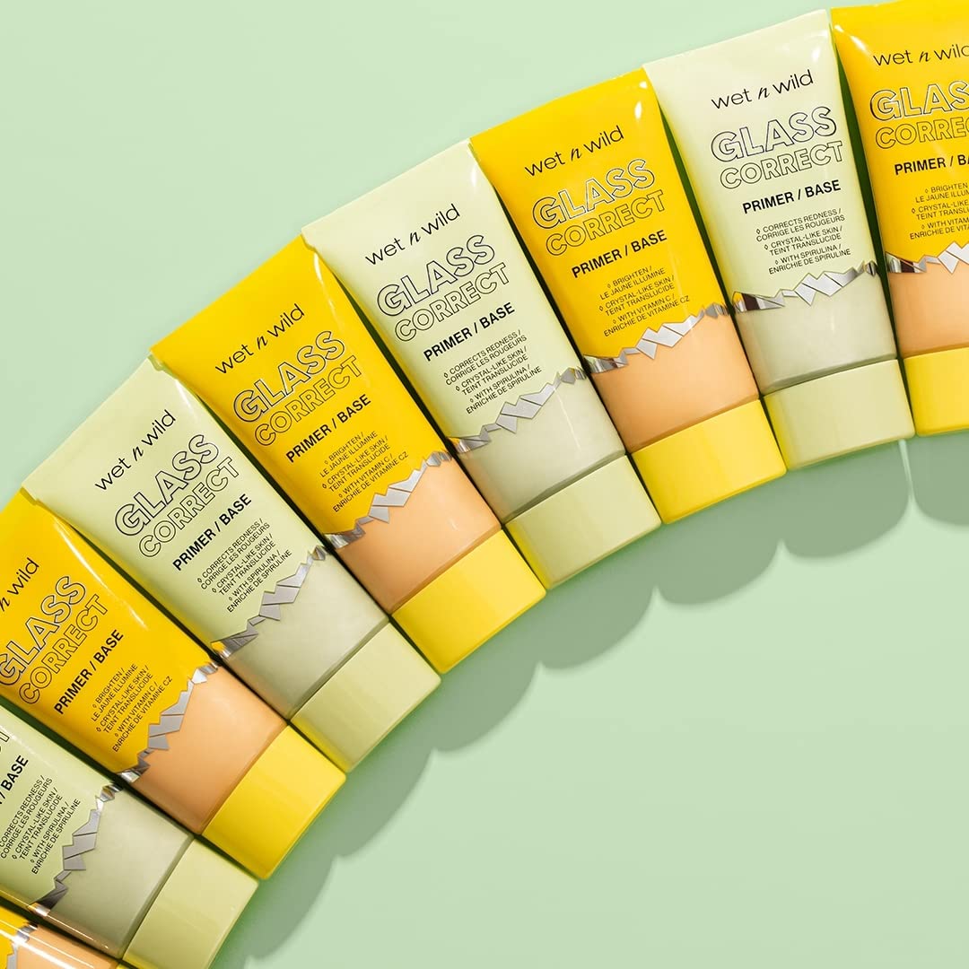 wet n wild Prime Focus Glass Skin Correct Primer Bright Crystal Finish, Green, 0.91 Fl Oz - Image 18