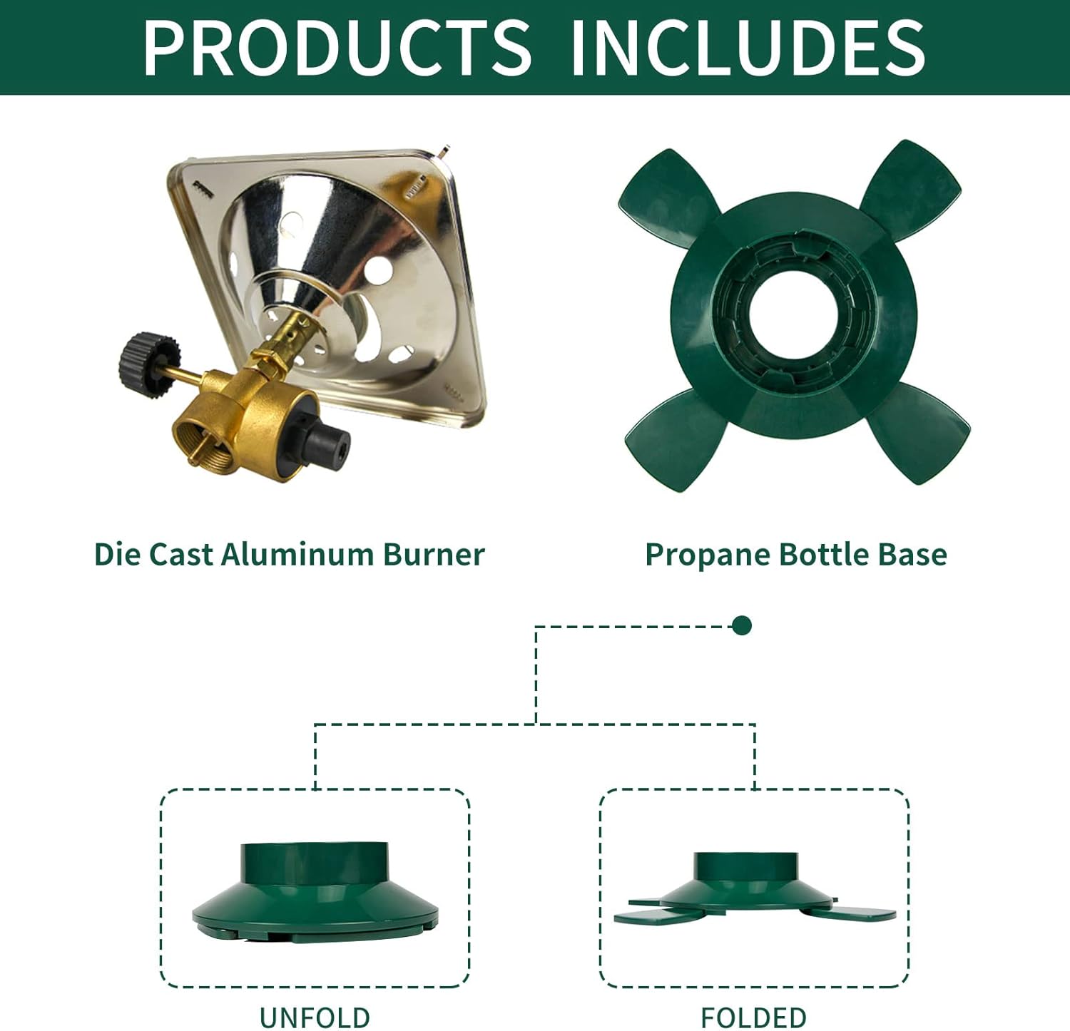 KOMAN Camping Propane Stove,Portable Camping Stove, Backpacking Stove Propane Camping Stove,10000BTU Single Burner Propane Stove for Outdoor Cooking,Fuel by 16 Oz Propane Cylinder (Fuel not Included) - Image 5