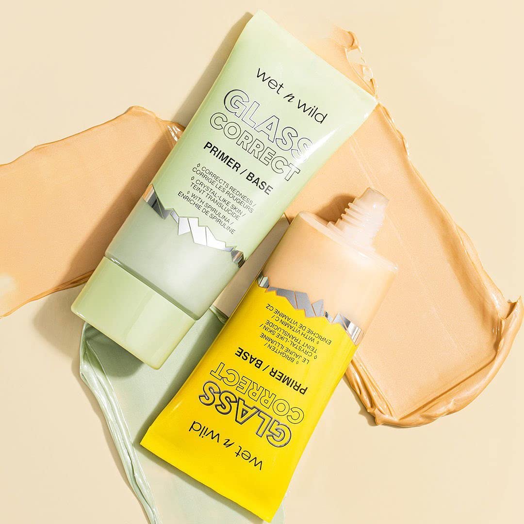 wet n wild Prime Focus Glass Skin Correct Primer Bright Crystal Finish, Green, 0.91 Fl Oz - Image 14