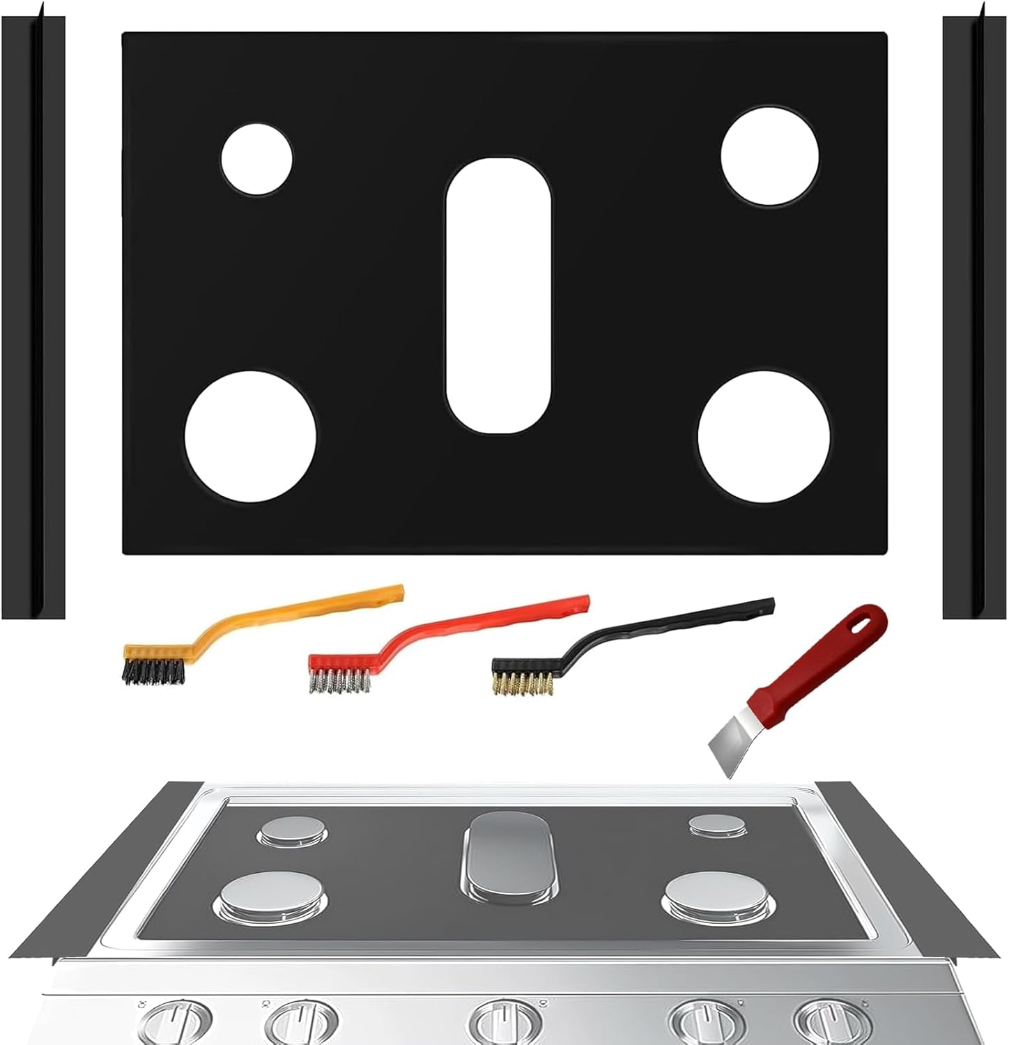 Stove Cover Gas Stove Top Burner Covers Protectors for Samsung Gas Range, Reusable Stove Mat Protector & Burner Liners, Non-Stick Washable Stove Guard to Keep Clean