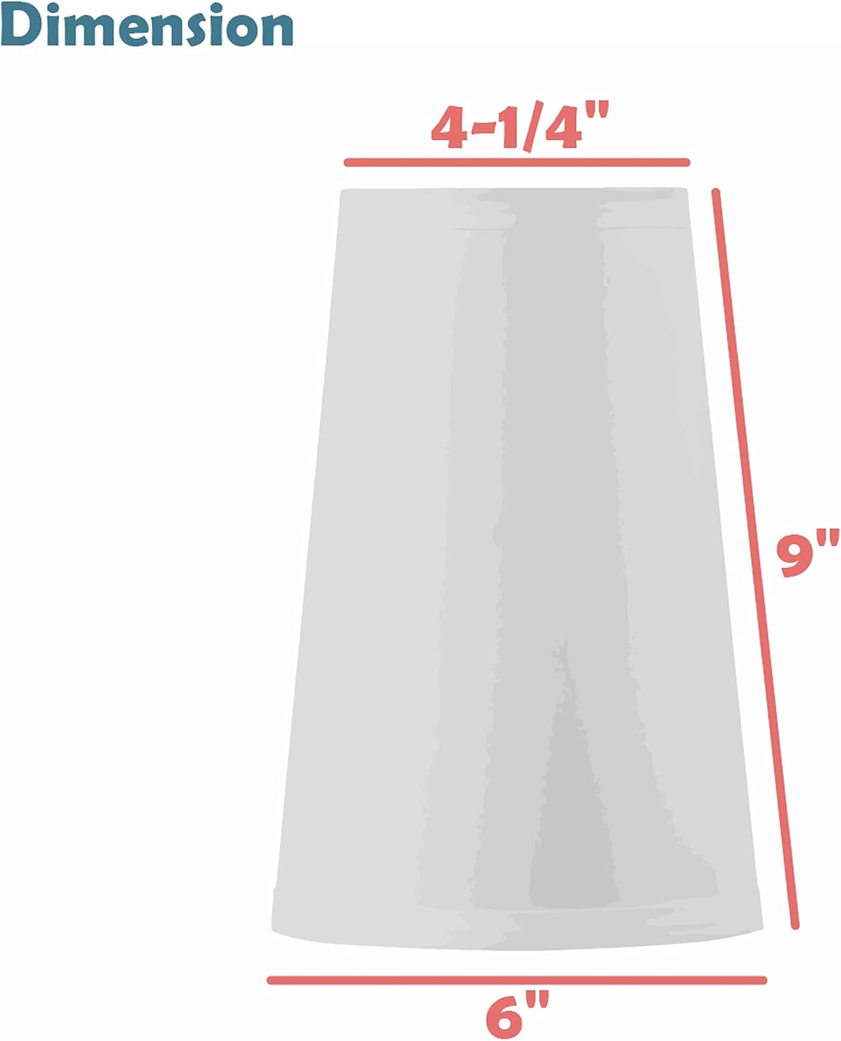 Aspen Creative 32163 Transitional Hardback Empire Shape Spider Construction Lamp Shade in Black, 4-1/4" Top x 6" Bottom x 9" Slant - Image 5